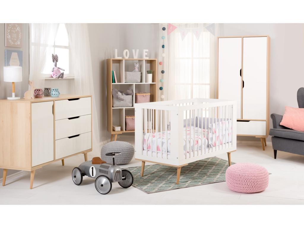 Zensova 120x60cm White Baby Cot with Removable Bars RJZE17973