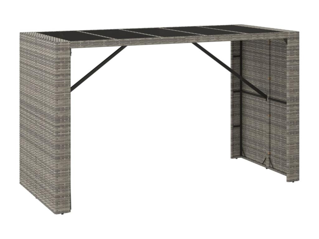 Brown wooden bar set 40x44x86 cm 02 0013493 ZTSU18447