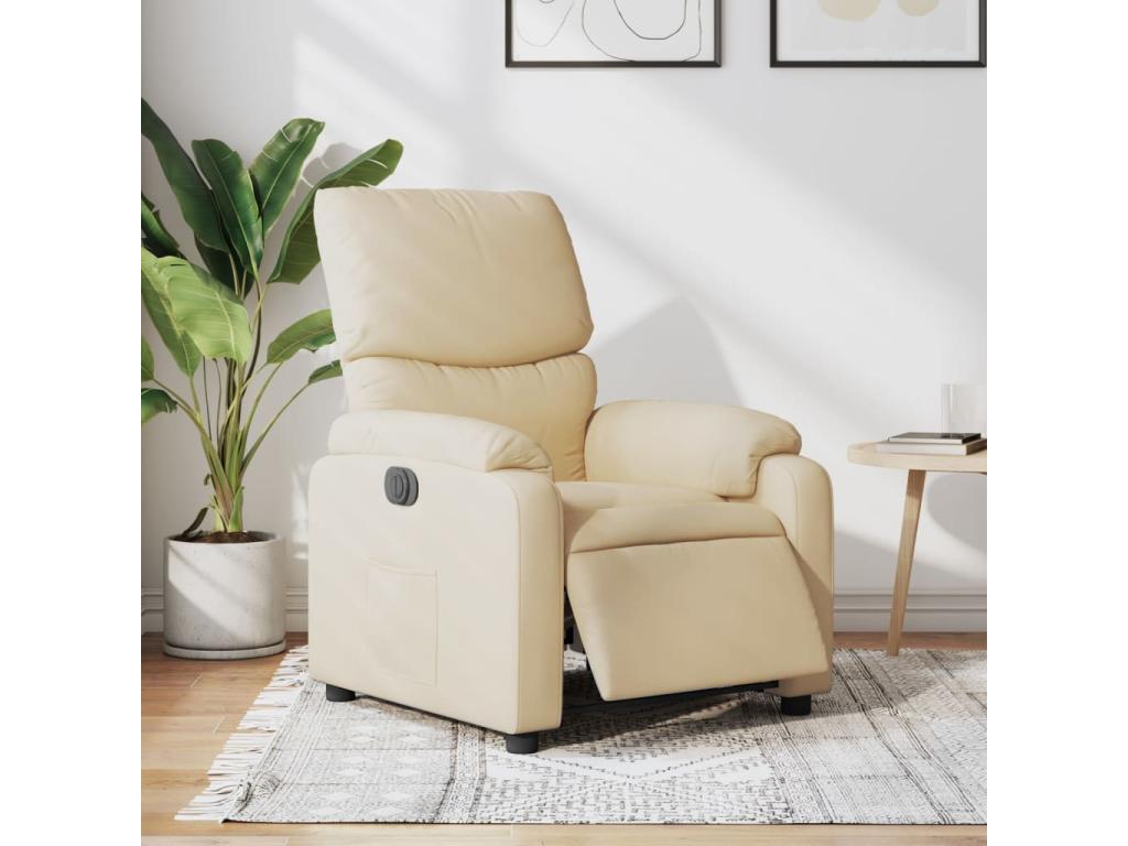 Zensova Cream Electric Recliner Chair PWVY33986
