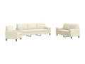 3-piece sofa set with velvet cushions and bolsters MWEQ14633