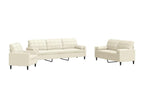 3-piece sofa set with velvet cushions and bolsters MWEQ14633