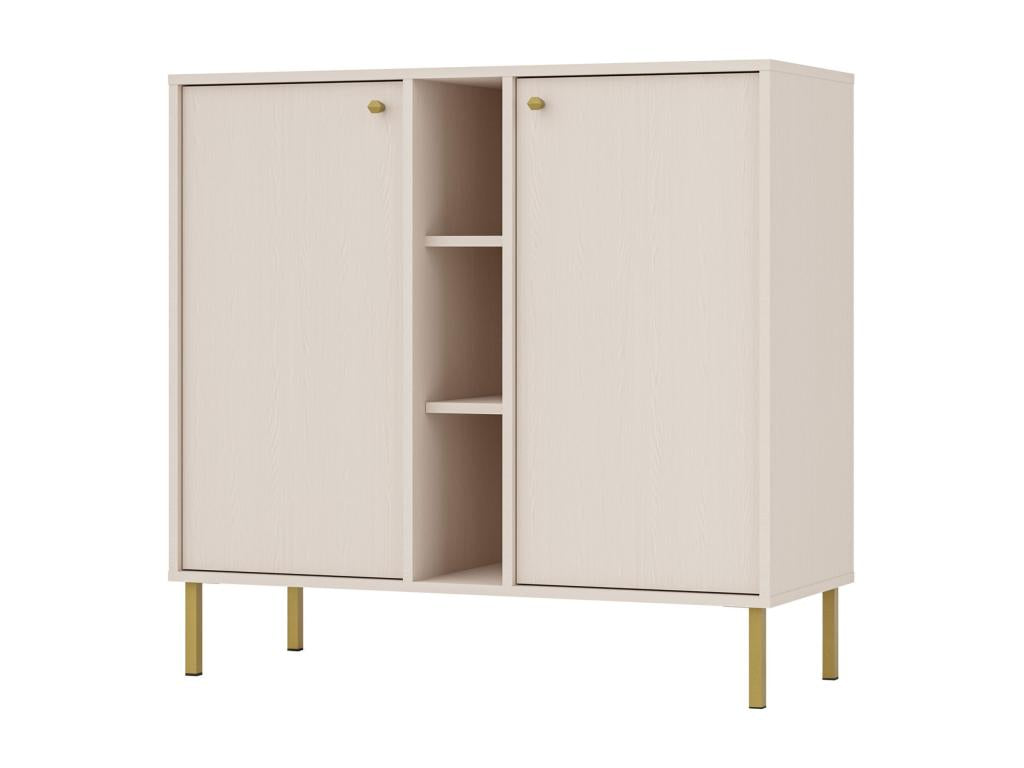 2-door sideboard with shelves - 100 cm - beige - Lumenao SNSB40440