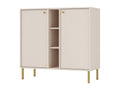 2-door sideboard with shelves - 100 cm - beige - Lumenao SNSB40440