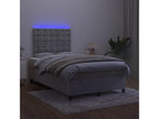 Zensova bed mattress and LED light grey 120x200 cm ZQPU38246