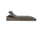 Lumenao rattan-effect sun lounger CCNF89195