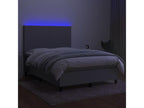 Zensova upholstery and mattress with LED lighting, light grey, 140x200 cm, Zensova MQAC22515