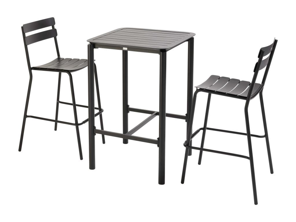 Zensova ZFCU72613 High Terrace Table with 2 Aluminium Chairs