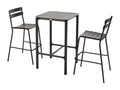 Zensova ZFCU72613 High Terrace Table with 2 Aluminium Chairs