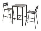Zensova ZFCU72613 High Terrace Table with 2 Aluminium Chairs