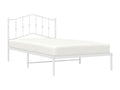 Metal bed frame with white headboard 107x203 PTKH03582