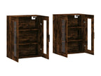 2-piece wall cabinets, smoked oak engineered wood XABL69098
