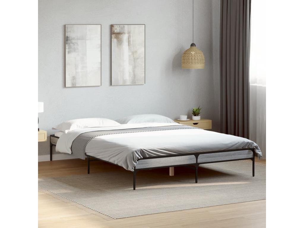 Zensova grey bed frame 120x190 Zensova engineering and metal KSEU79582