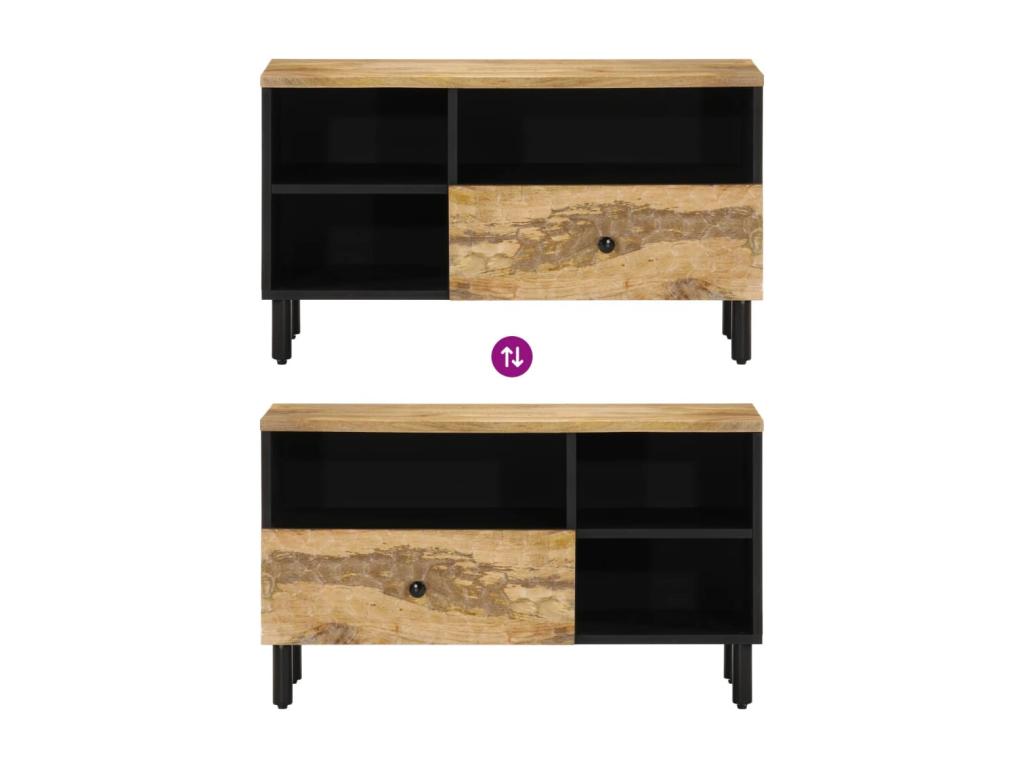 TV stand 80x33x46 cm solid mango wood KMHX58840