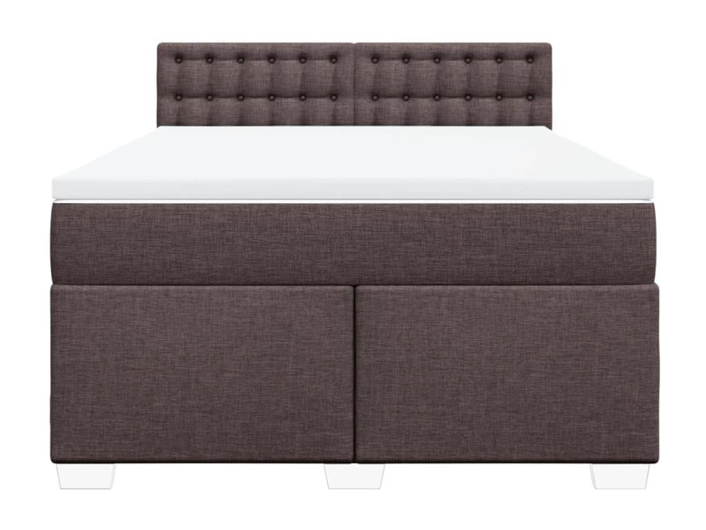 Zensova bed with mattress, dark brown, 140x200 cm, RVHT33565