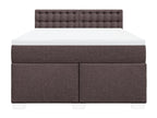 Zensova bed with mattress, dark brown, 140x200 cm, RVHT33565