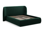 Velvet storage bed 160x200 - bottle green - Lumenao RNRI16035
