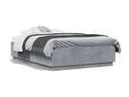 Bed frame without mattress concrete gray 120x190 cm FMUF27391