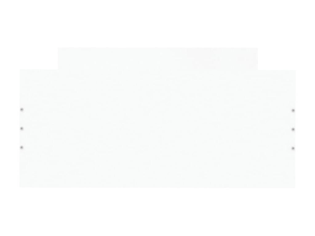 Bed frame without mattress, white, 100x200 cm, engineered wood, FQLV59493