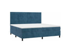 Zensova bed with LED mattress, dark blue, 200x200 cm, IAKK08505