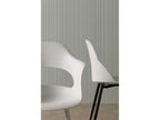 Set of 4 white PP chairs with metal legs MOJE57736