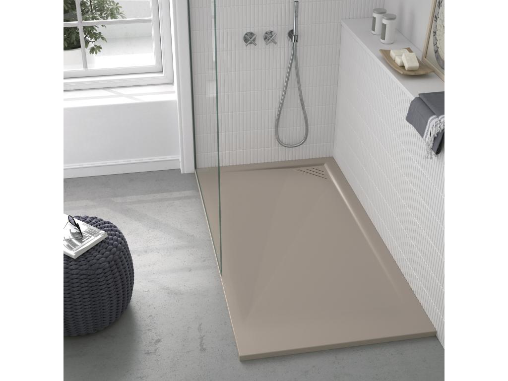 Lumenao Sand Smooth Finish Shower Tray with Colored Grid - 170x80 cm WKWF70198