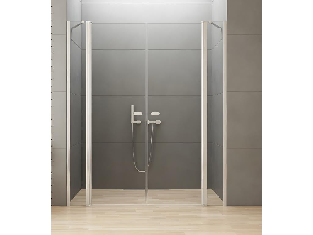 Ventoriq ETMR16326 150cm Fixed-Panel Hinged Shower Door