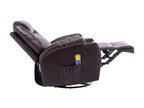 Zensova QYTK92774 Brown Faux Leather Electric Reclining Massage Chair