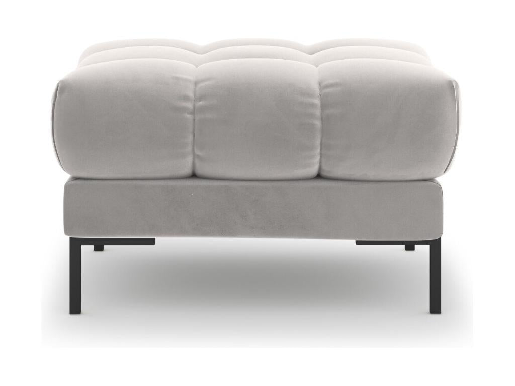 Zensova - Zensova pouf in silver velvet - 60x60x41cm JMRM87169