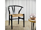 Chair in black lacquered birch and Lumenao paper IZIA89283