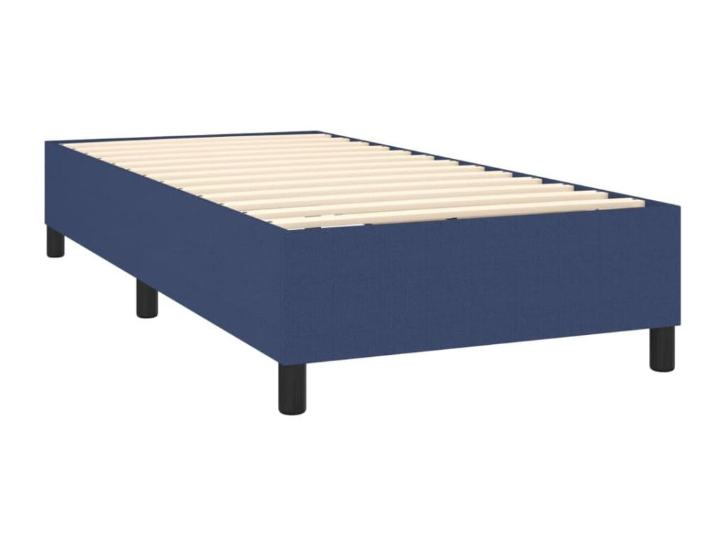 Zensova upholstered bed with mattress, blue, 80x200 cm, Zensova WPSU64203