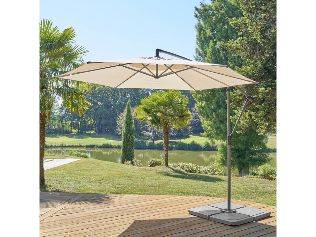 Zensova round offset parasol, wheat color, Zensova KGHI13278