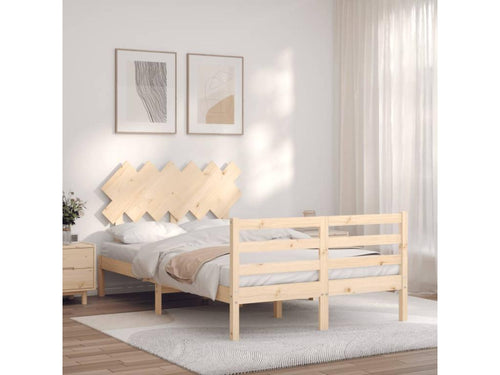 Bed frame without mattress, solid wood DJIQ76420