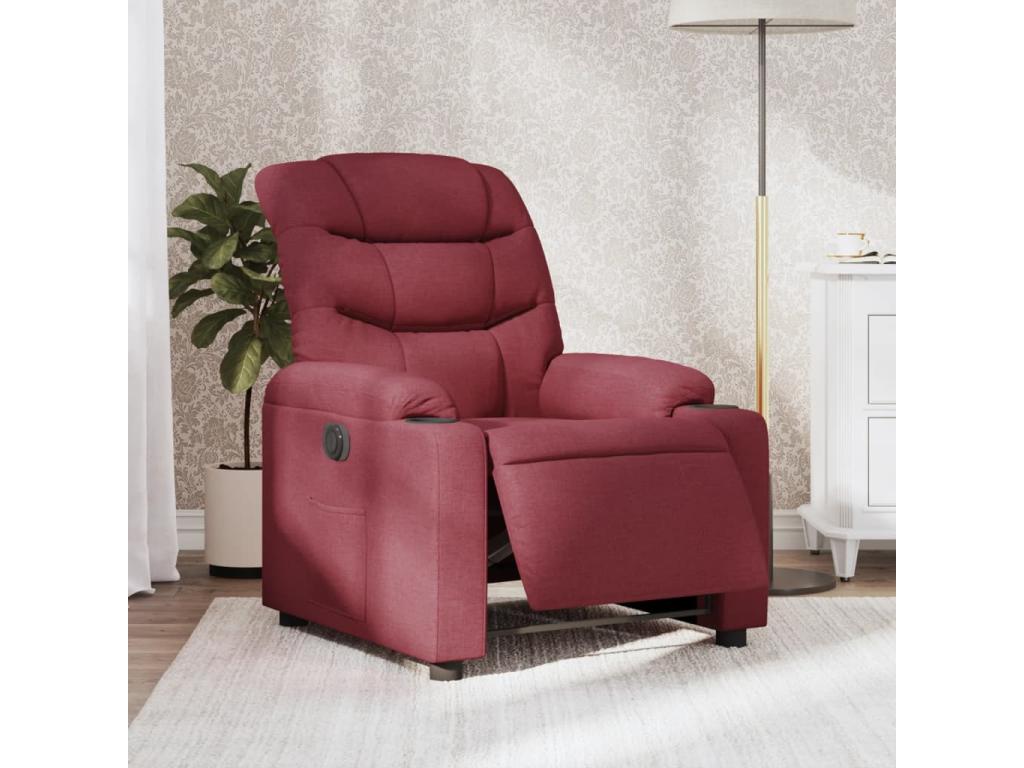Zensova WEWL81858 Electric Recliner Chair, Red