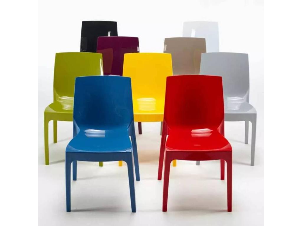 Set of 18 stackable outdoor chairs, sturdy, comfortable and stylish, Lumenao ZFCL28819