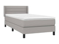 Zensova upholstered bed with light grey mattress 100x200cm Zensova FCQG22624