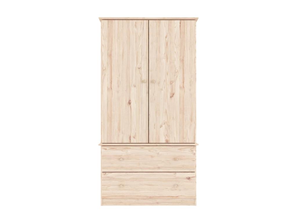 Zensova wardrobe 90x55x170 cm solid pine wood NANG42682