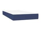 Upholstered bed base with mattress, blue, 90x200 cm, fabric GHYD15884
